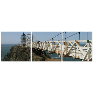 Point Bonita Lighthouse triptych canvas