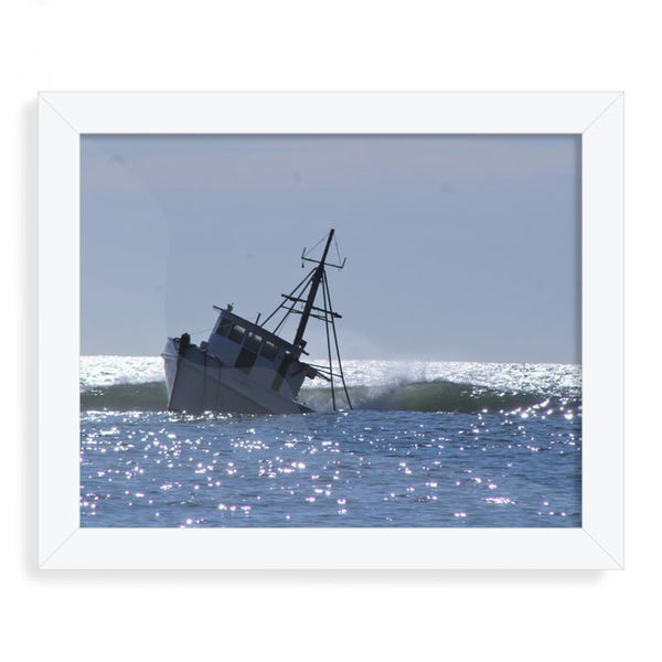 Bay of Isles shipwreck framed print