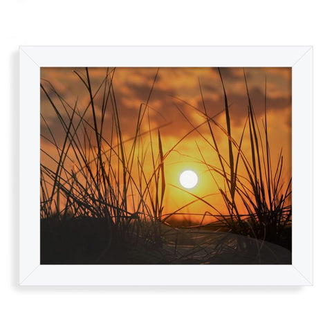Sun centered framed print