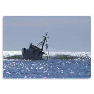 Bay of Isles shipwreck metal print